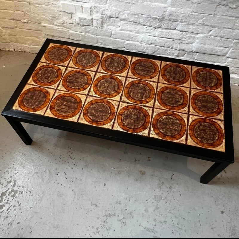 Vintage Mid Century Danish Tile Top Coffee Table från Lost and Found Projects