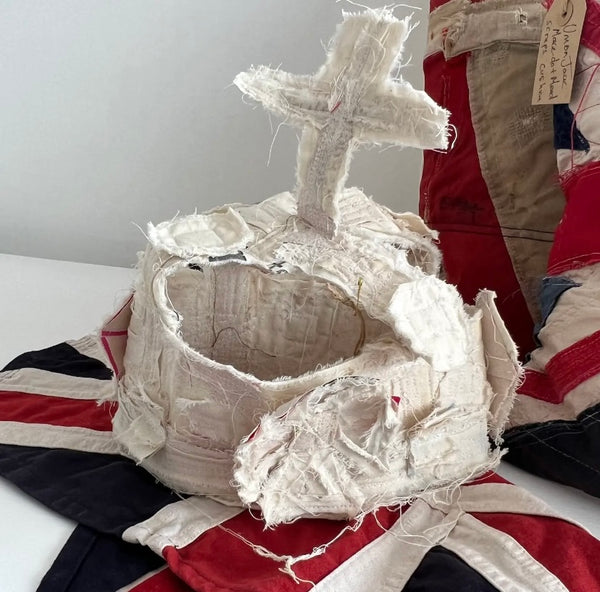 Textile Coronation Crown found by Julia Robinson for Lost and Found Projects