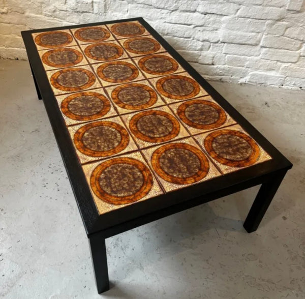 Vintage Mid Century Danish Tile Top Coffee Table by Lost and Found Projects