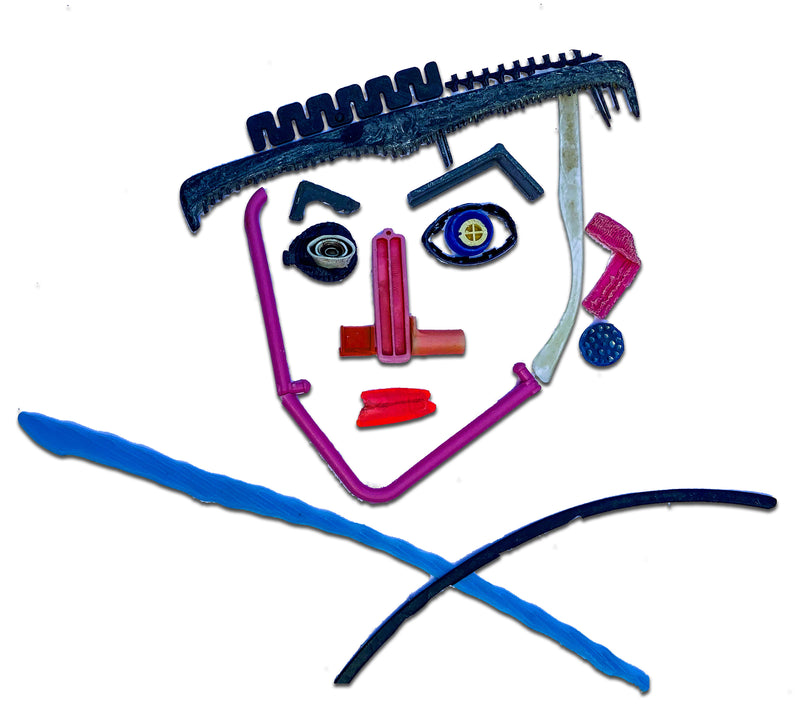 Man with a Plastic Earring 2023 av Helena Shave