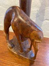Vintage Mid Century African Carved Animal Lamp från Lost and Found Projects