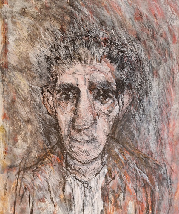SOP012 Mr J Costello 1994 Original Mixed Media Painting by Arthur Berry