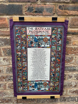 Ay Up Stoke X Kidda Kinsey Oatcake Pilgrimage tea towel 2025 Textiles from Barewall Art Gallery
