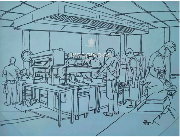 PDL11 Busy kitchen, Lunar av Peter Davis