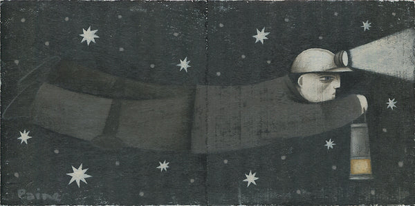 Clay Dust - Coal And Stars  original art  by Paine Proffitt