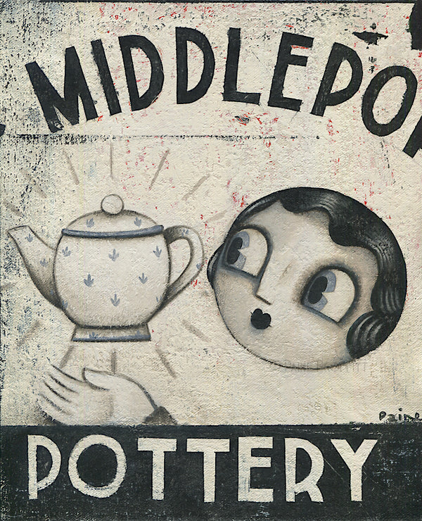Clay Dust - Middleport Pottery  original art  by Paine Proffitt