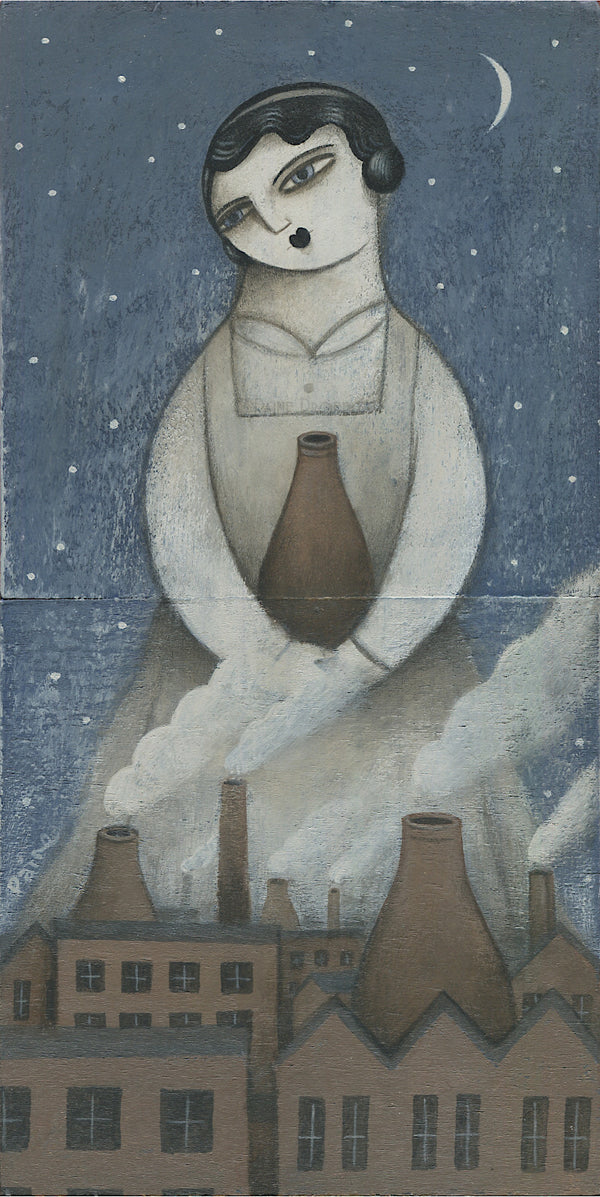Clay Dust - Mother Town Of The Potteries  original art  by Paine Proffitt