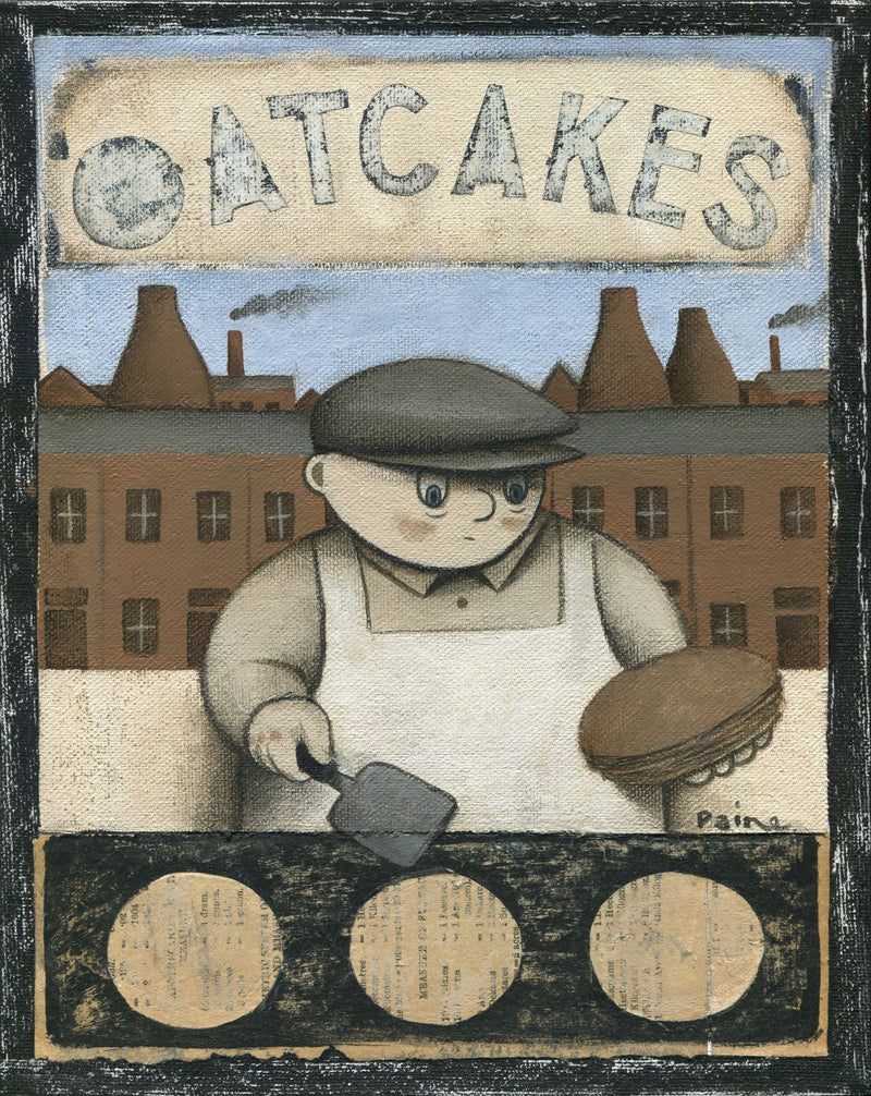 Oatcake Maker Print Ltd Edition Signed by Paine Proffitt