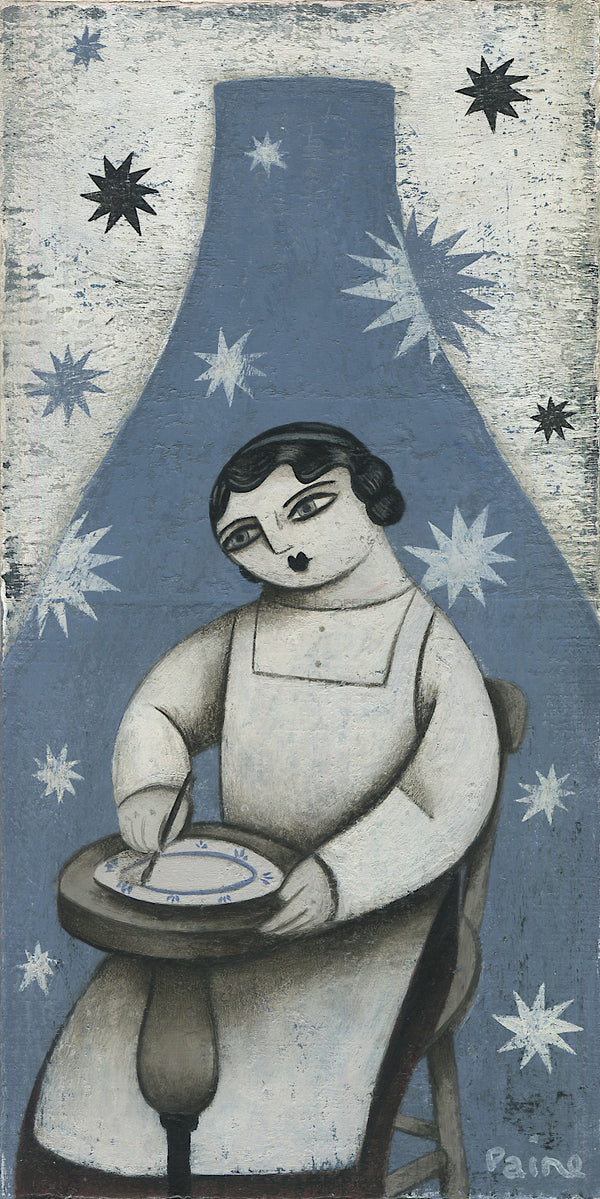 Clay Dust - Starry Night In The Potteries original art  by Paine Proffitt