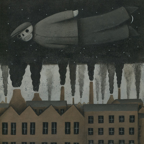 Clay Dust - Smokestacks original art  by Paine Proffitt