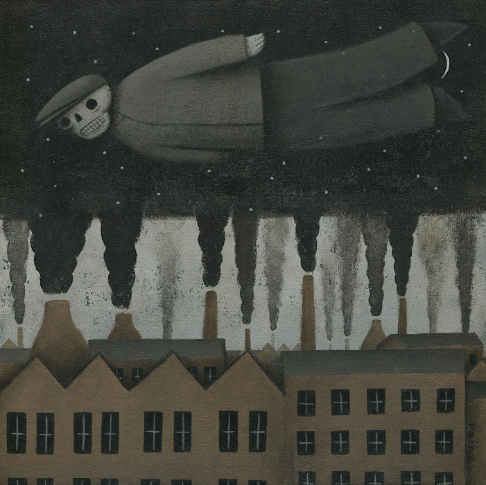 Clay Dust - Smokestacks original art  by Paine Proffitt