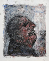 SOP007 Mr Humpage 1991 Original Mixed Media Painting by Arthur Berry