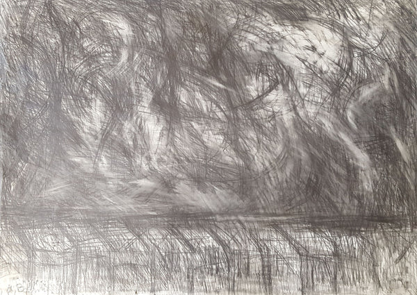 SOP002 Smoke Stoke (Graphite) 1965 Original Mixed Media by Arthur Berry