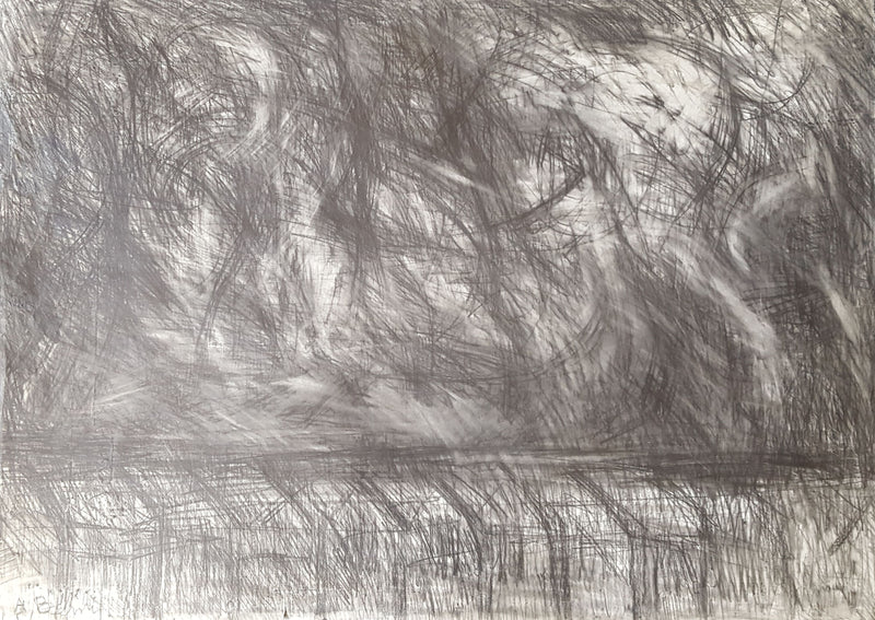 SOP002 Smoke Stoke (Graphite) 1965 Original Mixed Media by Arthur Berry