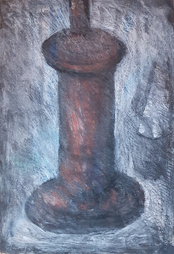 SOP008 The Stove (1977) Original Mixed Media Painting by Arthur Berry
