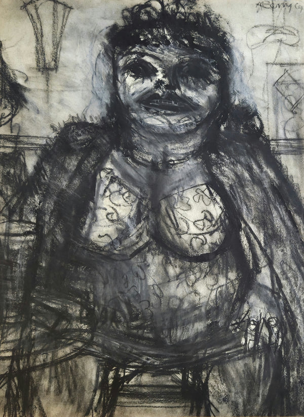 SOP010 Shanghai Lil (1960) Original Mixed Media Painting by Arthur Berry