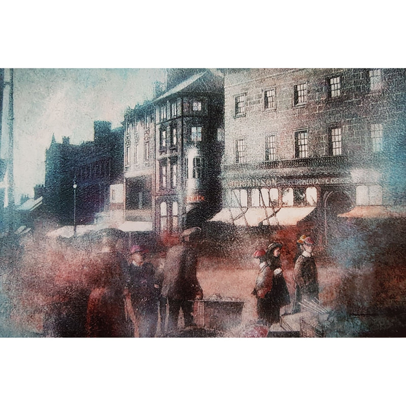 The Old Market, Hanley Limited Edition Signed Print by Francis Proudlove
