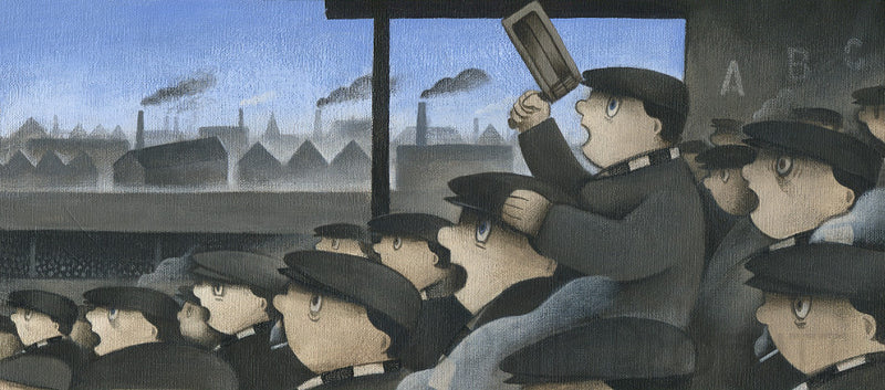Up The Vale - With my Dad original art  by Paine Proffitt