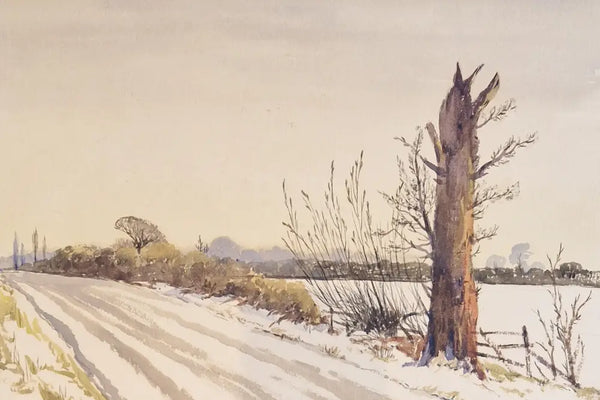 A Dead Tree c1930s Watercolour by Harold Bennett Original Art from Barewall Art Gallery