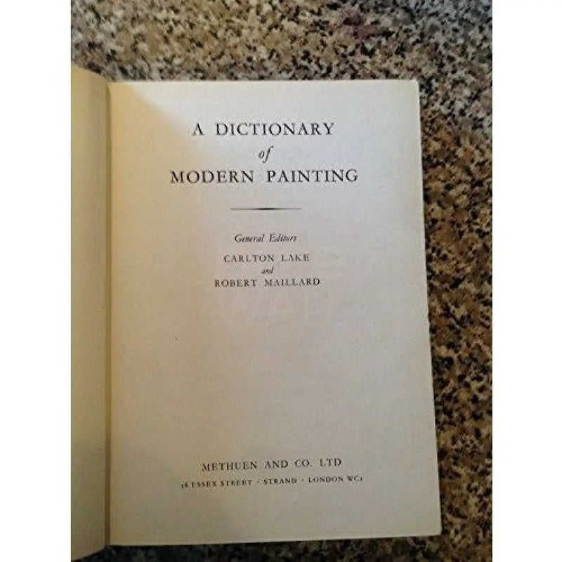 A Dictionary of modern painting Book from Barewall Art Gallery