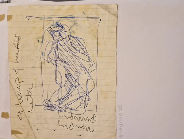 ABD020 Nimpy Pimby drawing c1980s found Arthur Berry Archive Original Art from Barewall Art Gallery