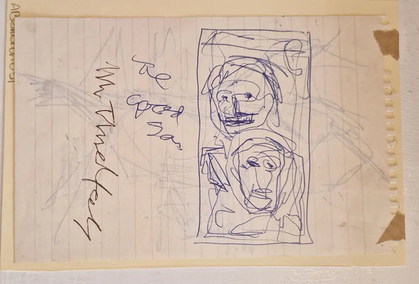 ABD051 The Good Son drawing c1980s found Arthur Berry Archive Original Art from Barewall Art Gallery