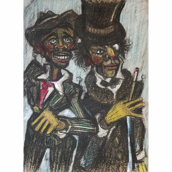 Actor Marionettes 1975 by John Shelton Original Art from Barewall Art Gallery