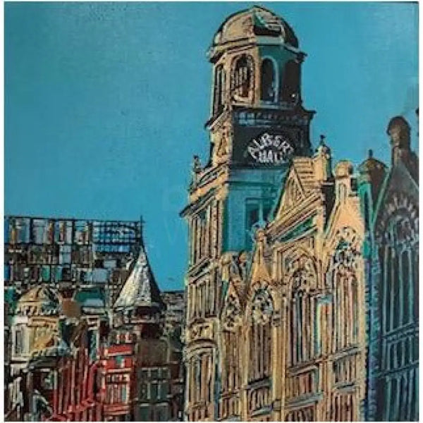 Albert Hall Linocut 2020 by Jayne Pellington Linocut from Barewall Art Gallery