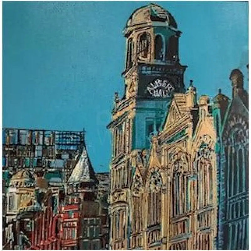 Albert Hall Linocut 2020 by Jayne Pellington Linocut from Barewall Art Gallery