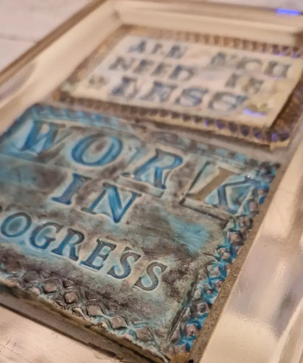 All you Need is Less Work in Progress 2023 by Philip Hardaker Ceramics from Barewall Art Gallery