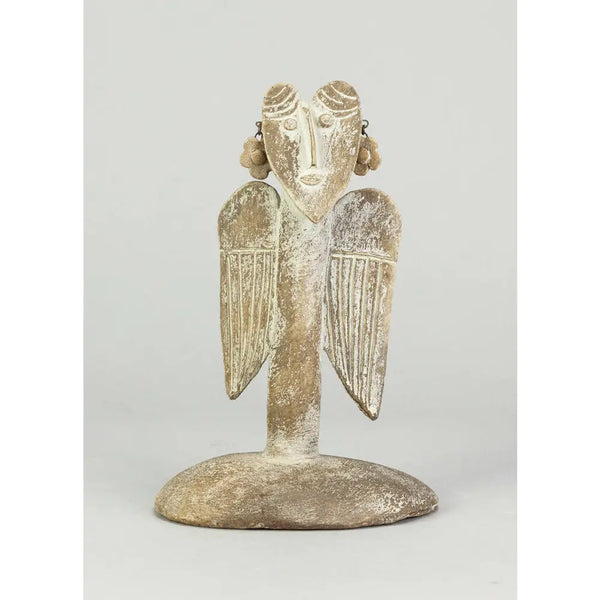 Angel with Earrings Sculpture by John Maltby Ceramics from Barewall Art Gallery