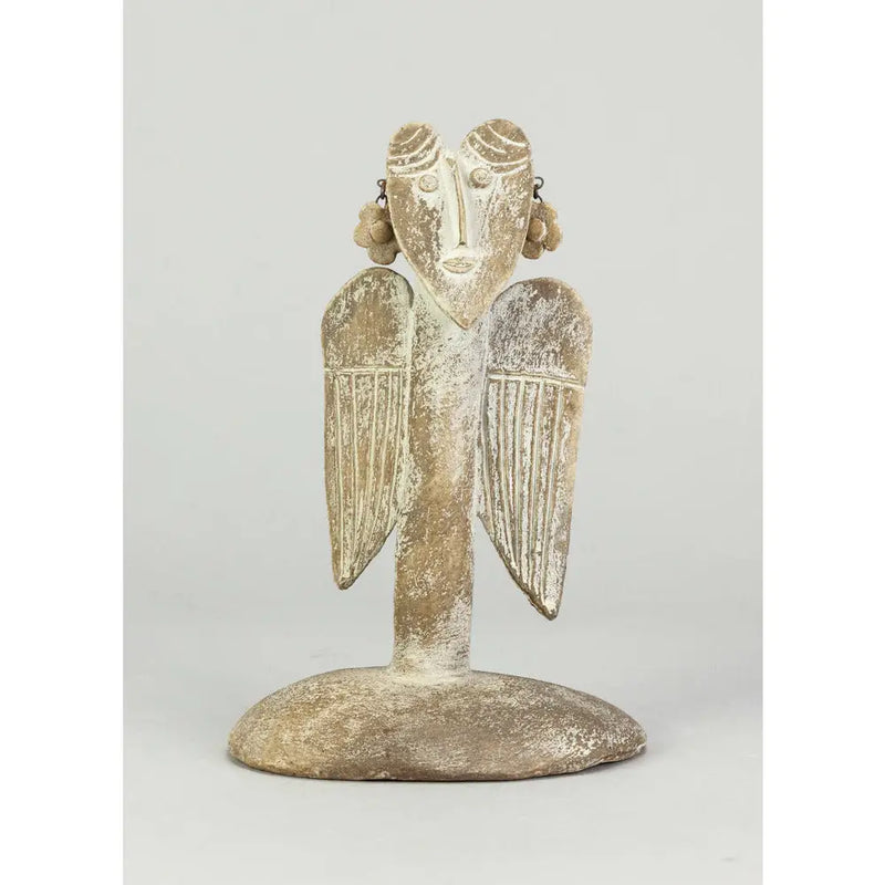 Angel with Earrings Sculpture by John Maltby Ceramics from Barewall Art Gallery