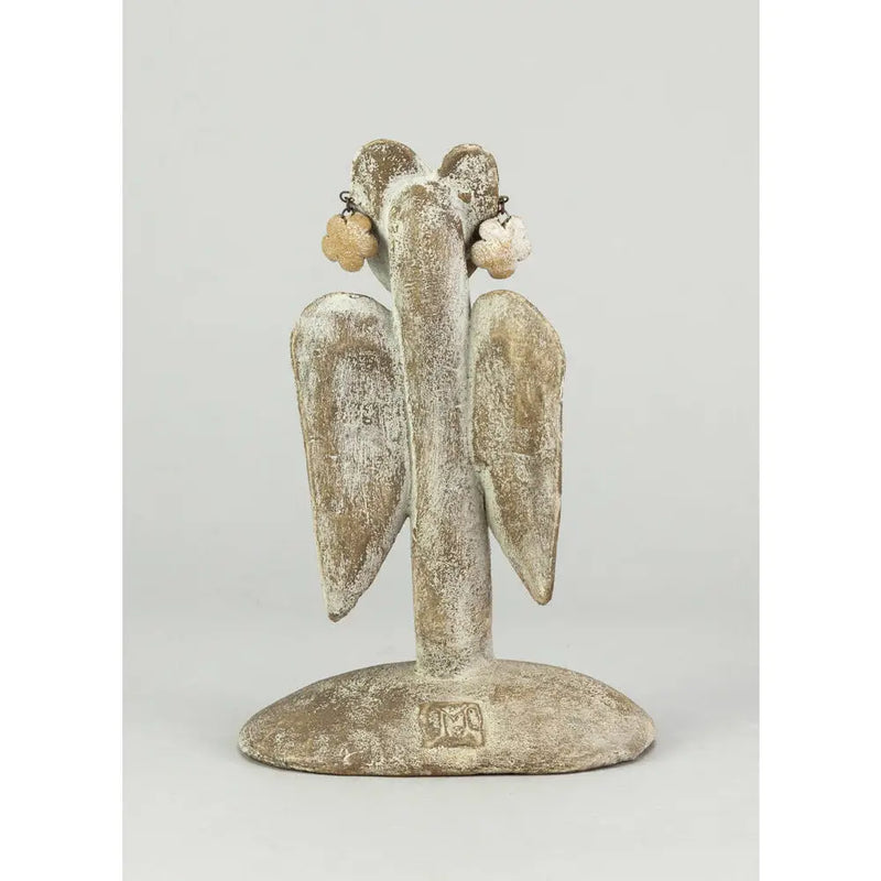 Angel with Earrings Sculpture by John Maltby Ceramics from Barewall Art Gallery