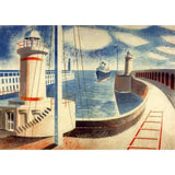 Art Greeting Cards I by Eric Ravilious C: Newhaven Harbour Cards from Barewall Art Gallery