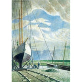 Art Greeting Cards I by Eric Ravilious C: The Boatyard Cards from Barewall Art Gallery