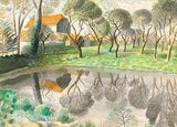 Art Greeting Cards II 2024 by Eric Ravilious A: Newt Pond 1932 Cards from Barewall Art Gallery