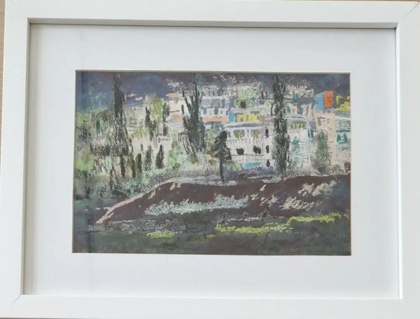 Athens Greece by Night by Muriel Pemberton Original Art from Barewall Art Gallery