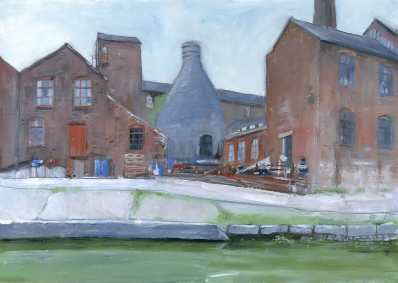 BD2477 Potteries Reflections II A3 signed ltd edition print by David Brammeld Print from Barewall Art Gallery