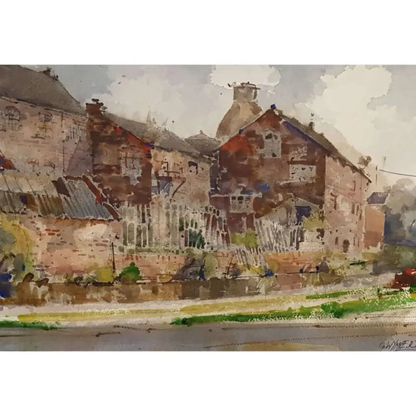 Behind Price's Teapot Factory 2019 by Geoffrey Wynne RI Original Art from Barewall Art Gallery