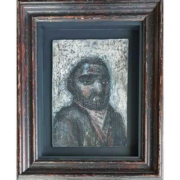 Biddulph Miner 1957 Oil by Jack Simcock Original Art from Barewall Art Gallery