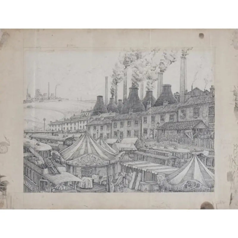 Black Country Fair 1943 by Norman Cope Original Art from Barewall Art Gallery