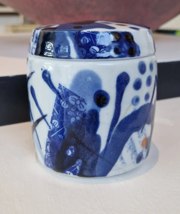 Blue and White Porcelain Ginger Jar by Andrew Matheson RBSA Ceramics from Barewall Art Gallery