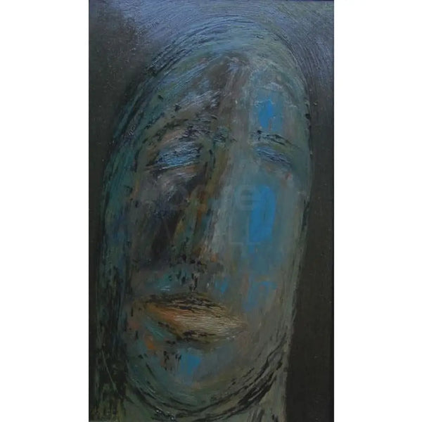 Blue Head 1963 Oil Painting by Jack Simcock Original Art from Barewall Art Gallery
