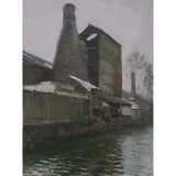 Bottle Kiln Dolby Potters Millers, Trent Mersey Canal 2023 by Rob Pointon Original Art from Barewall Art Gallery