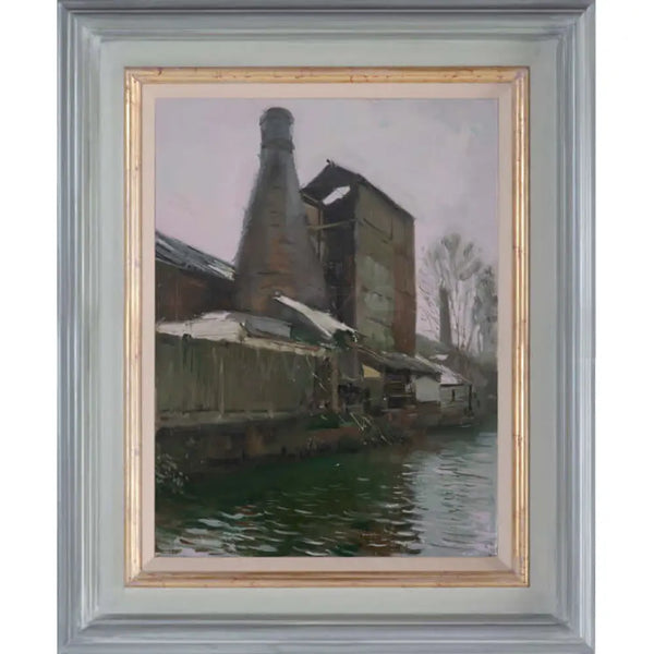 Bottle Kiln Dolby Potters Millers, Trent Mersey Canal 2023 by Rob Pointon Original Art from Barewall Art Gallery