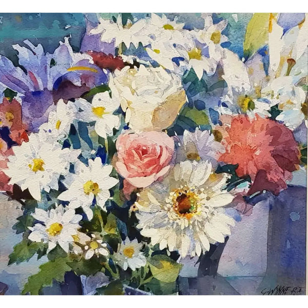 Bouquet by Geoffrey Wynne RI Original Art from Barewall Art Gallery