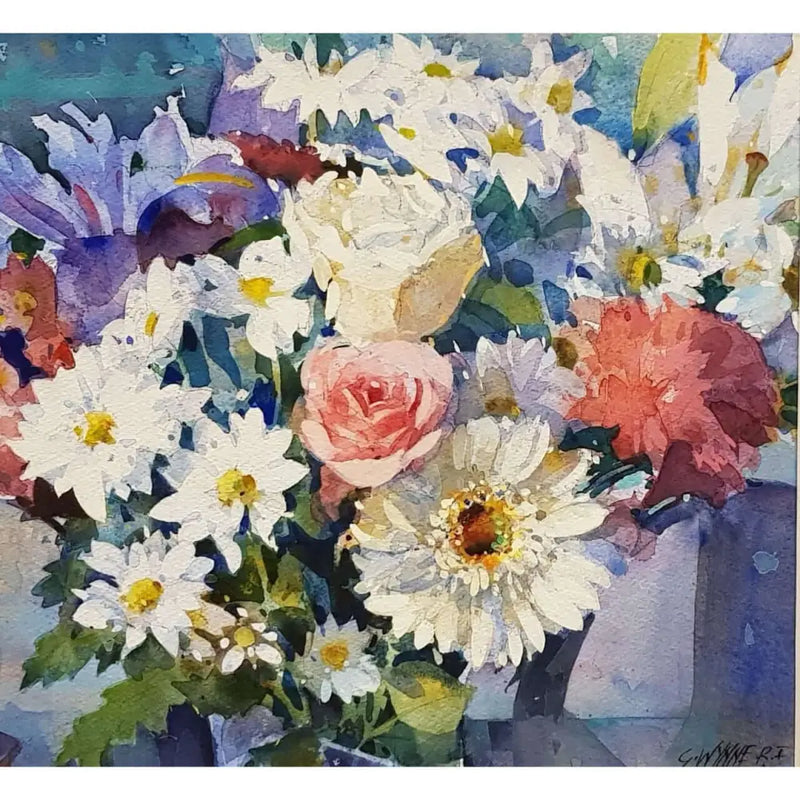 Bouquet by Geoffrey Wynne RI Original Art from Barewall Art Gallery