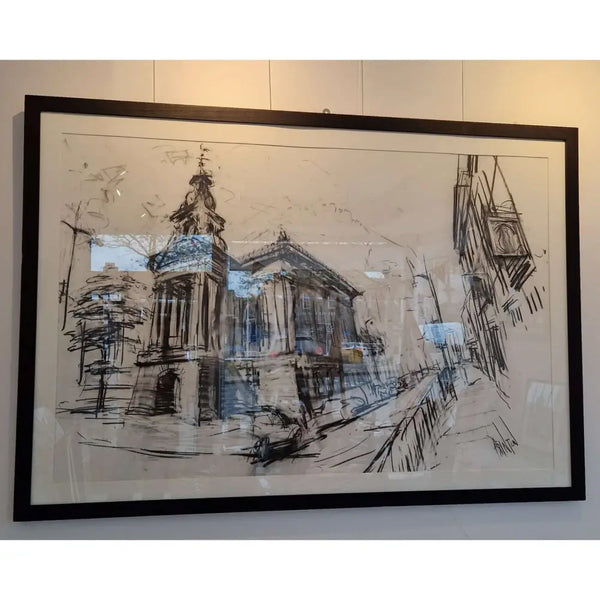 Burslem Town Hall, Market Place 2008 by Rob Pointon Original Art from Barewall Art Gallery