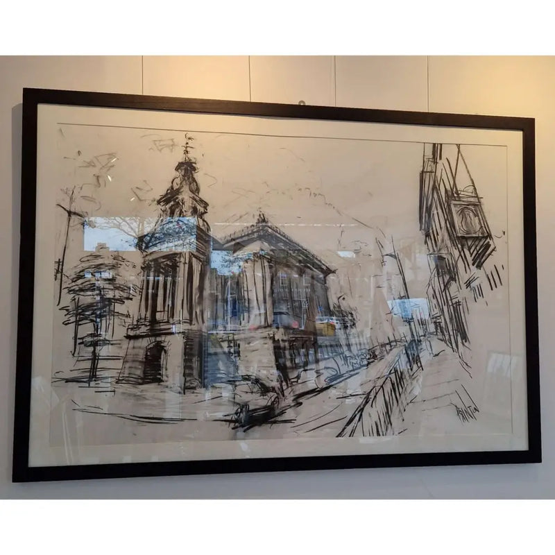 Burslem Town Hall, Market Place 2008 by Rob Pointon Original Art from Barewall Art Gallery