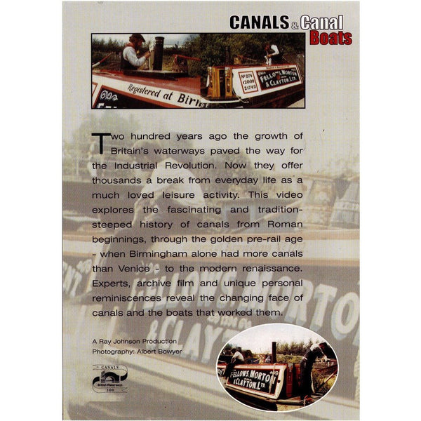 Canals and Canal Boats British Historical Film DVD by Barewall